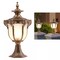 Vintage Pillar Light Garden Waterproof Outdoor Column Lamp Yard Post Lamp Bronze